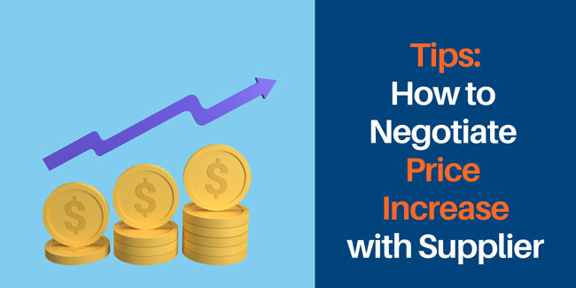 how to negotiate price increase with supplier