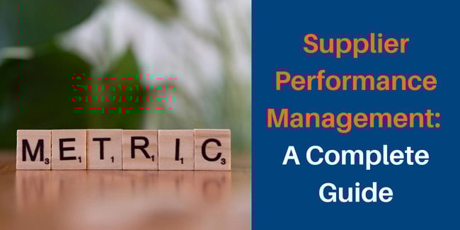 supplier performance management