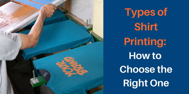 types of shirt printing